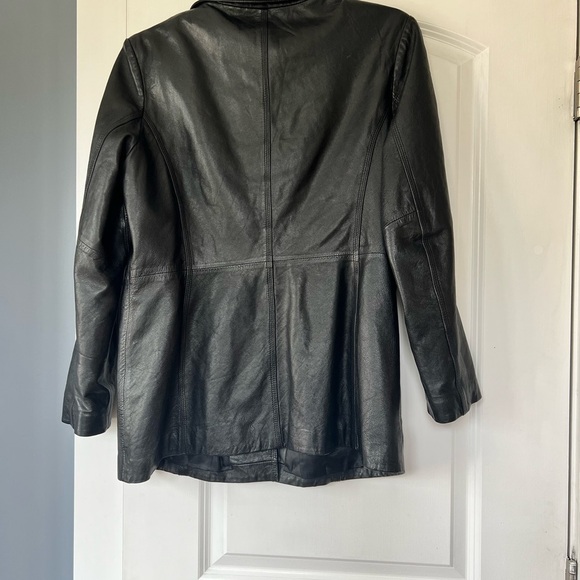 Y2K Colebrook Essentials Black Leather Jacket - Picture 4 of 4